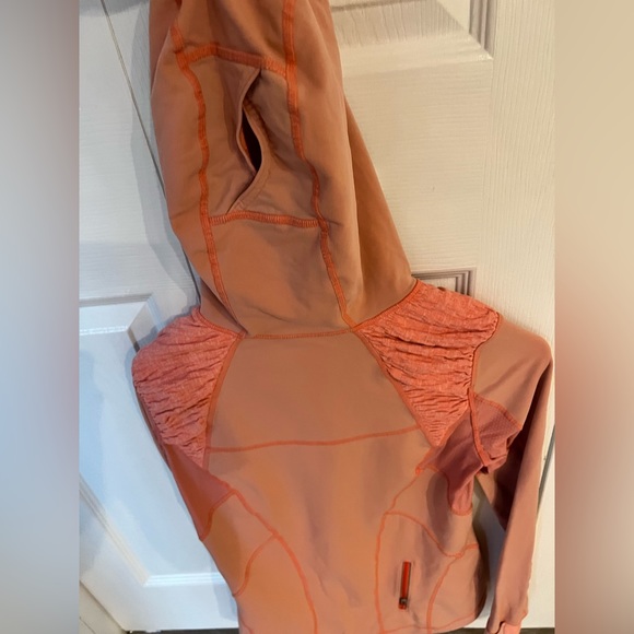 lululemon alpine pullover half zip in persimmon size 6/8 - Picture 10 of 13